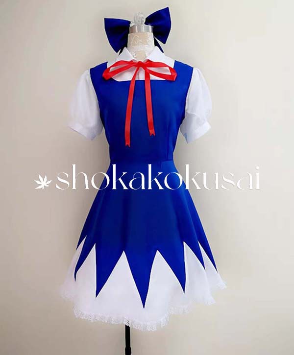 新入荷 東方Project 風 (Cirno) チルノ コスプレ衣装 ウィッグ